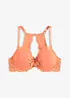 Reggiseno con coppe preformate e pizzo floreale, bonprix