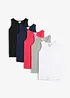 Top lungo in puro cotone (pacco da 5), bonprix