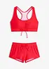 Bikini a bustier con pantaloncini da mare (set 2 pezzi), bonprix