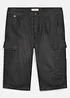 Bermuda cargo lunghi in denim elasticizzato leggero, relaxed fit, bonprix