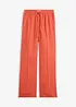 Pantaloni con elastico in vita in puro lino, bonprix