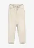Mom jeans cropped, vita alta, bonprix