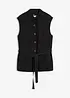 Gilet di cotone con cintura, bonprix