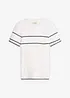 Maglione a maniche corte in misto cotone, bonprix