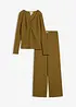 Maglia e pantaloni in crêpe morbido (set 2 pezzi), bonprix