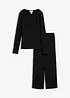 Maglia e pantaloni in crêpe morbido (set 2 pezzi), bonprix