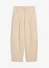 Pantaloni culotte leggeri in twill con effetto palloncino, bonprix