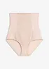 Slip contenitivo a vita alta con effetto modellante forte, cotone e ricami, bonprix