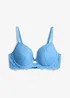Reggiseno con coppe preformate e pizzo in stile orientale, bonprix