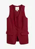 Gilet in stile sartoriale in puro lino, bonprix