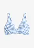 Reggiseno per bikini a quadretti, bonprix