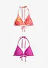 Reggiseno bikini a triangolo (pacco da 2), bonprix