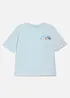 T-shirt loose fit in puro cotone biologico con stampa grande dietro, bonprix