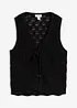 Gilet in maglia traforata, bonprix