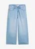 Jeans wide leg con cinta comoda, vita media, bonprix