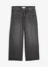 Jeans wide leg con cinta comoda, vita media, bonprix