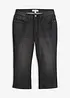 Jeans capri slim, vita media, bonprix