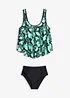 Tankini con stampa pitonata (set 2 pezzi), bonprix