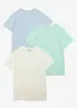 T-shirt in puro cotone (pacco da 3), bonprix