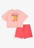 T-shirt e pantaloni corti in puro cotone biologico (set 2 pezzi), bonprix