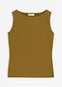 Top sciancrato in misto cotone elasticizzato, bonprix