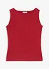 Top sciancrato in misto cotone elasticizzato, bonprix
