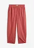 Pantaloni cropped in misto lino leggero, bonprix