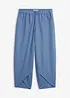 Pantaloni cropped in misto lino leggero, bonprix