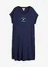 Abito di jersey con ricami in misto viscosa e elastan, bonprix