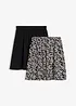 Gonna di jersey (pacco da 2), bonprix