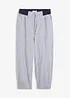 Pantaloni cropped in misto lino, bonprix