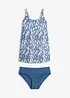 Tankini lungo con spalline regolabili (set 2 pezzi), bonprix