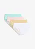 Panty con cotone morbido e bordo in pizzo (pacco da 4), bonprix
