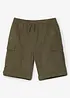 Bermuda cargo in puro cotone con elastico in vita, regular fit, bonprix