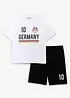 T-shirt e pantaloni corti in cotone biologico morbido (set 2 pezzi), bonprix