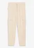 Pantaloni jogger cargo in misto cotone fresco, bonprix
