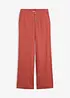 Pantaloni a palazzo lunghi  in misto lino, bonprix