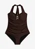 Costume intero con effetto modellante leggero e strass, bonprix