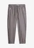 Pantaloni cropped in misto lino leggero, bonprix