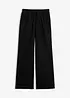 Pantaloni a palazzo in misto lino e viscosa leggero, bonprix