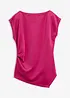 Top asimmetrico effetto neoprene, bonprix