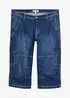 Jeans cargo a pinocchietto regular fit, straight, bonprix