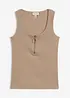 Top a costine in puro cotone, bonprix