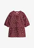 Blusa in puro cotone con fiocco, bonprix