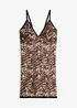 Abito in mesh leopardato, bonprix