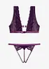 Reggiseno bustier e tanga ouvert (set 2 pezzi), bonprix