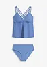 Tankini ad asciugatura rapida con spalline incrociate (set 2 pezzi), bonprix