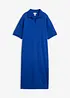 Abito midi in puro cotone biologico con colletto polo, bonprix
