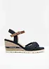Sandali con zeppa effetto rafia Tom Tailor, Tom Tailor