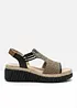 Sandali con zeppa effetto rafia Tom Tailor, Tom Tailor